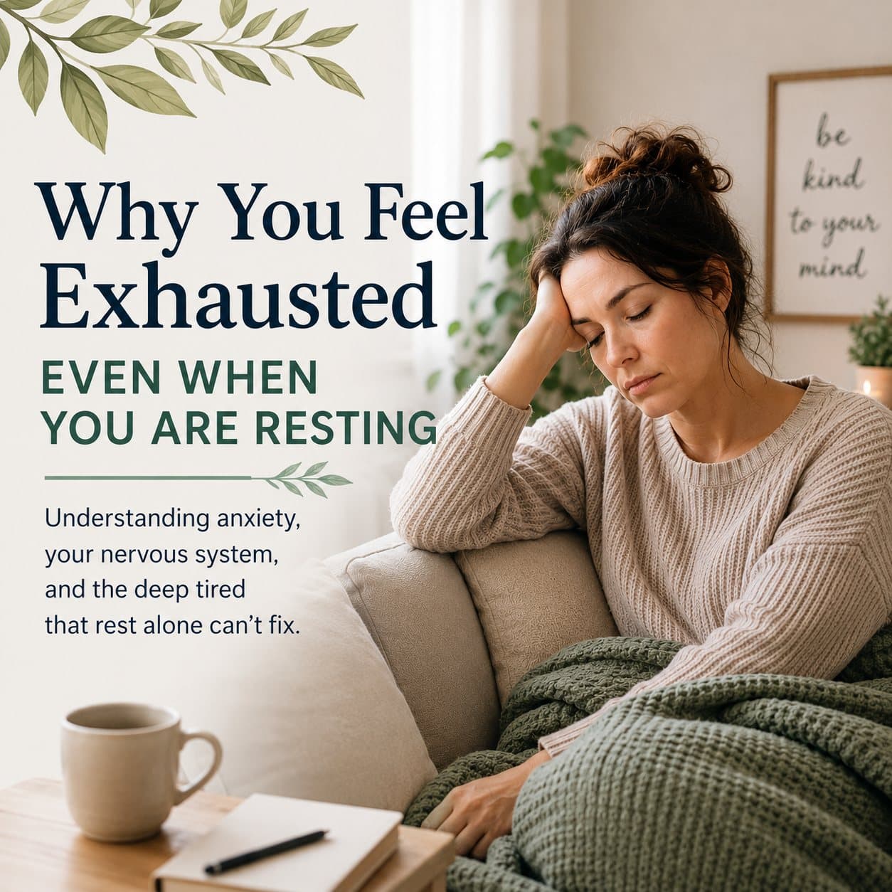 Lemon Bay graphic reading Why You Feel Exhausted Even When You Are Resting