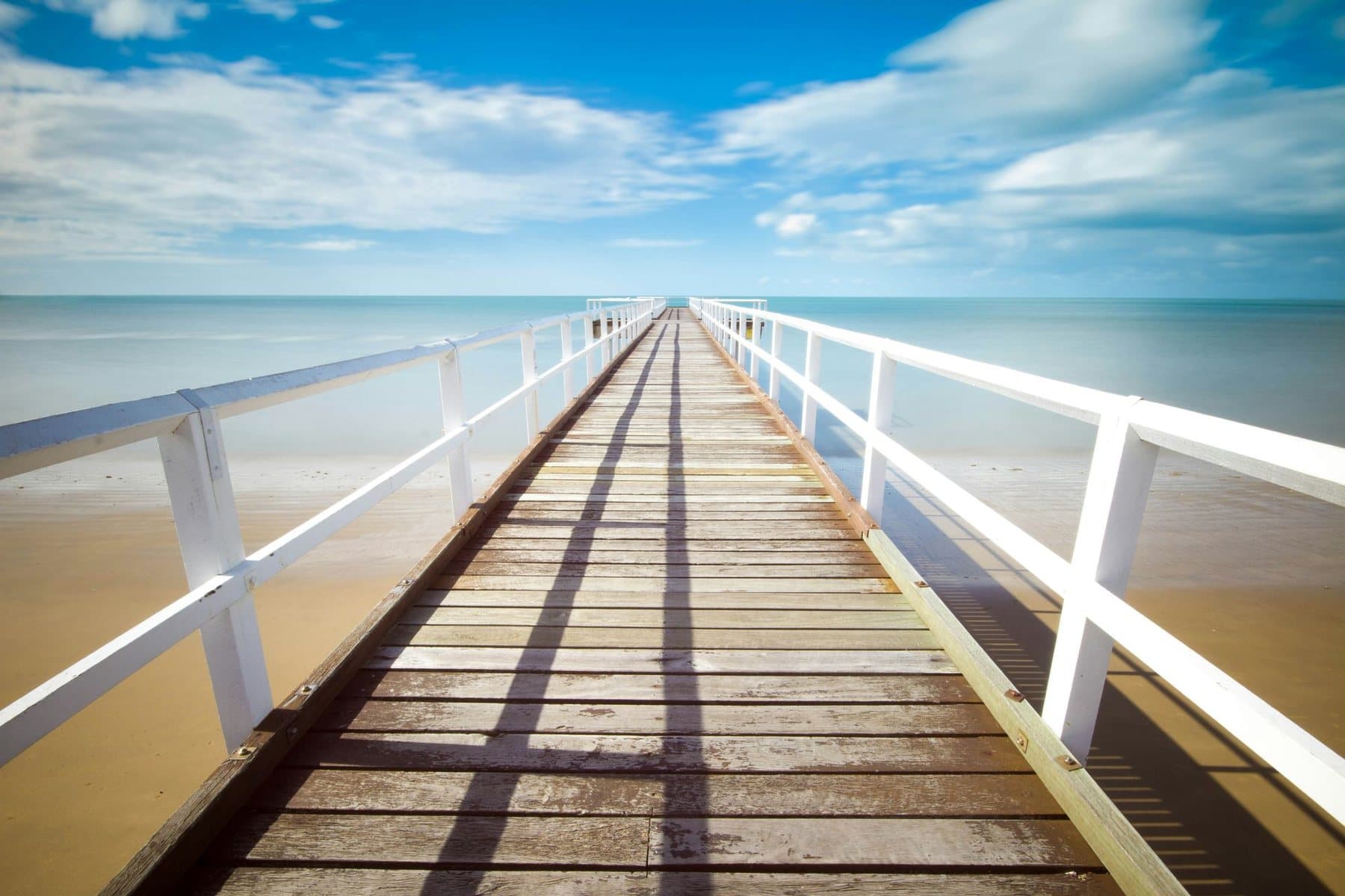 Quiet coastal walkway in Sarasota County, Florida